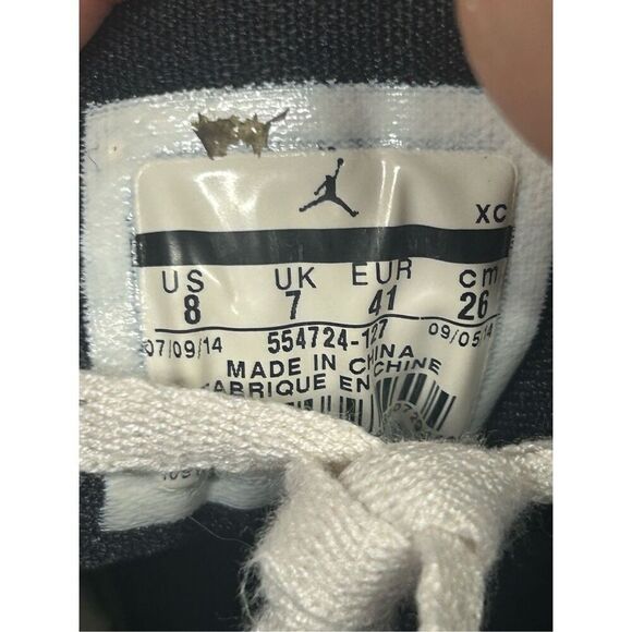 Air‎ Jordan 1 Retro Legend Blue Size 8- Royal Shadow Banned Bred Black Toe DMP - Picture 8 of 9